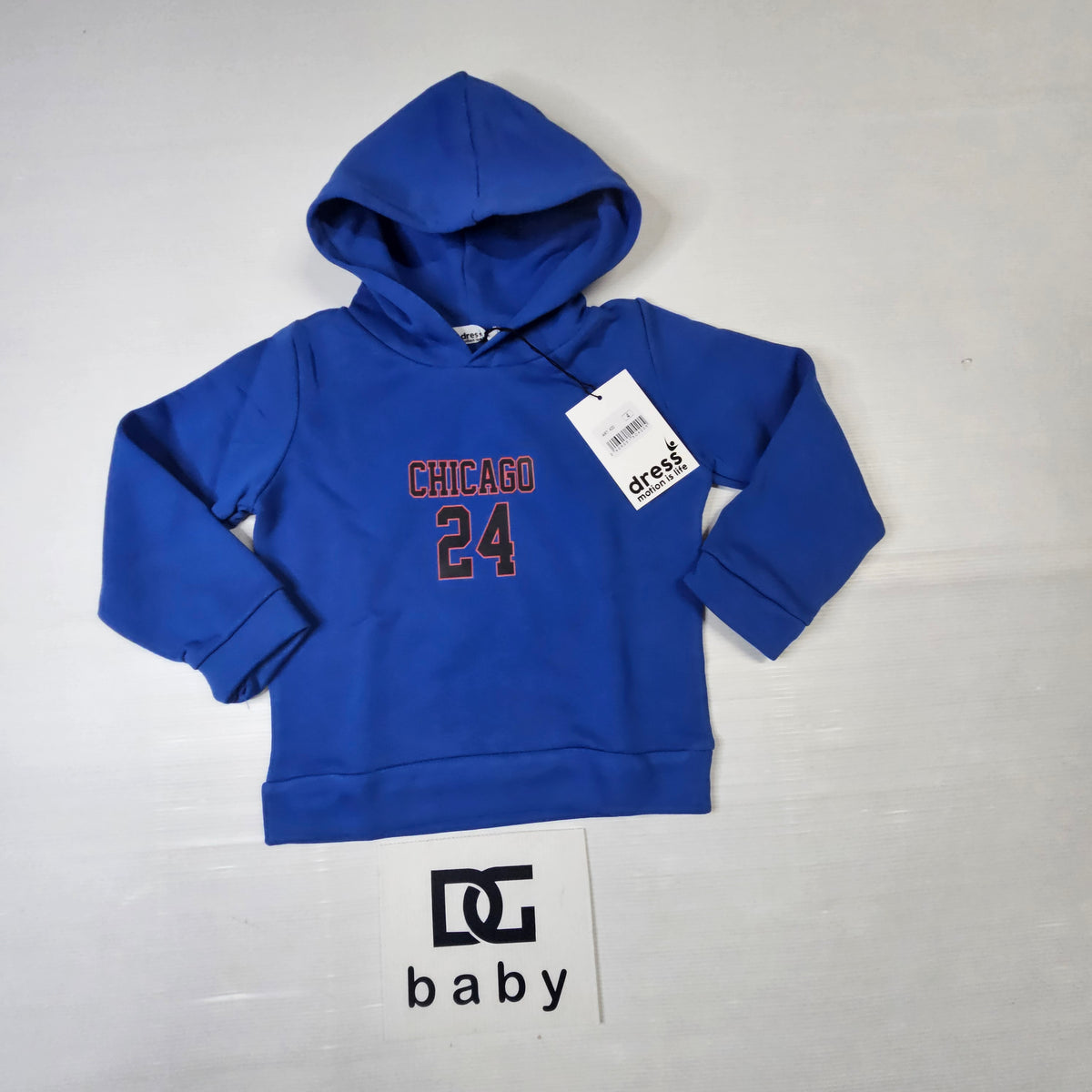 Felpa Bambino Chicago 24 con Cappuccio