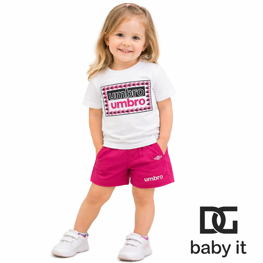 Completo bimba Umbro 8266K00052 11E39 t-shirt + short