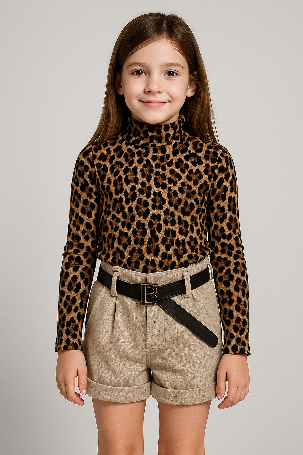 ✨ Completo Leopard + Shorts Eleganti