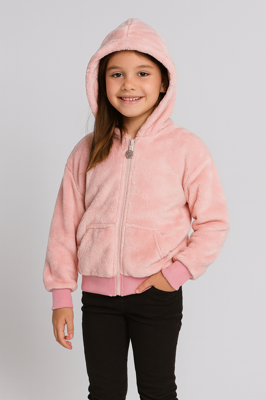 Felpa Bimba “Peluche Soft” con Cappuccio