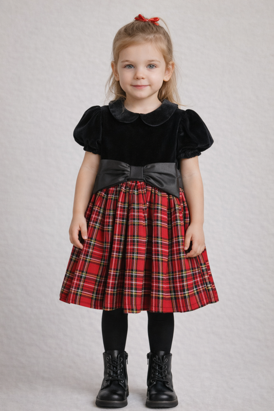 🎀 Abito Scozzese Elegance Y-Clù 🎀