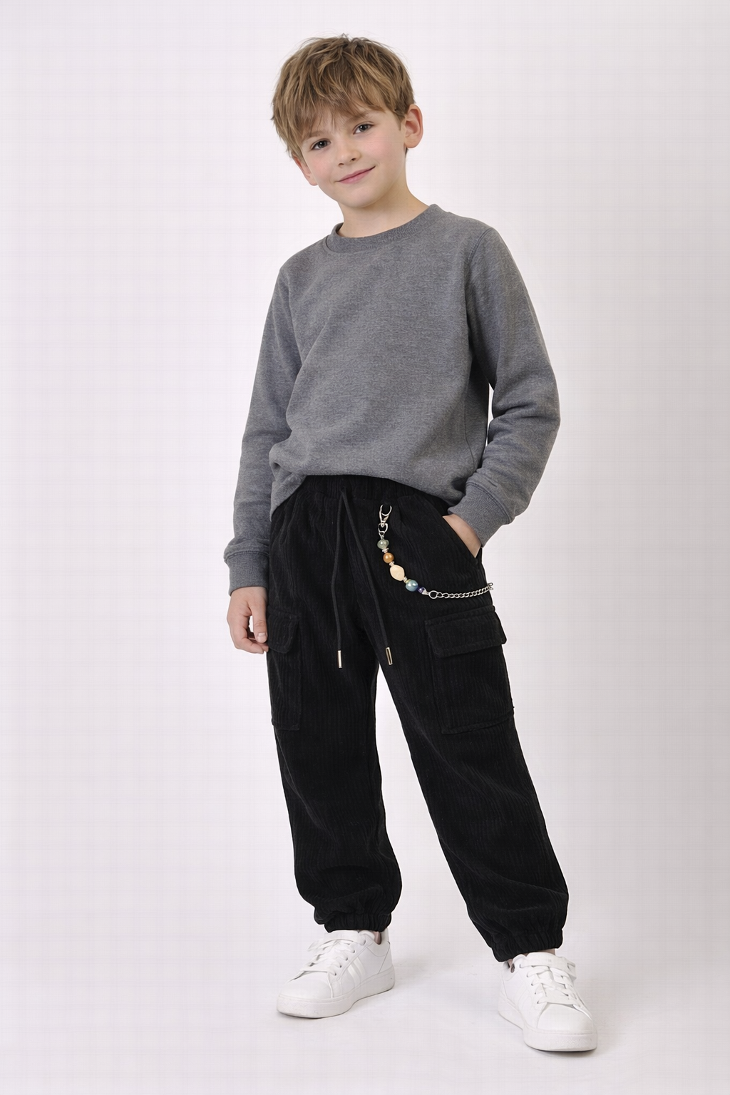 Pantalone cargo velluto maschio 🖤