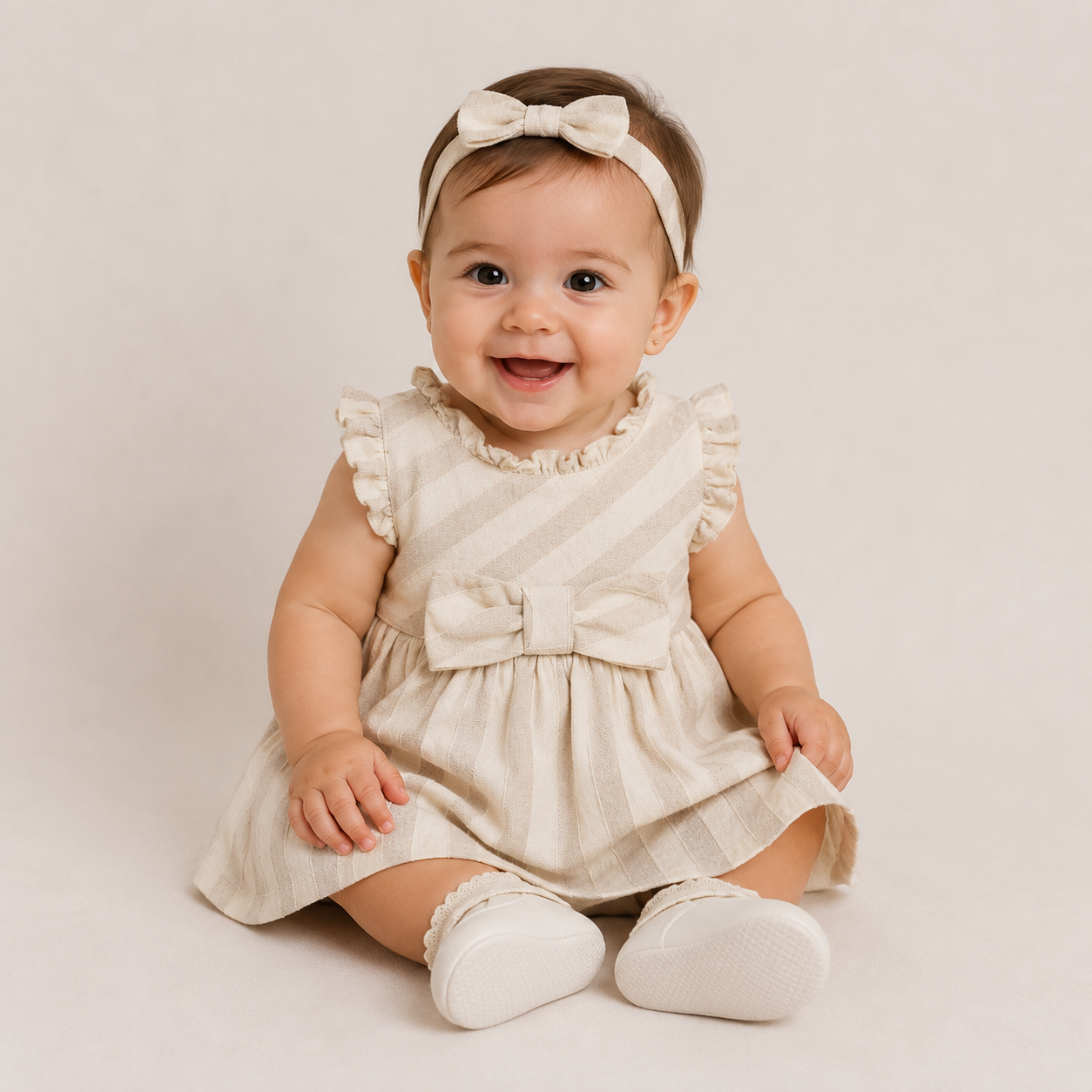Abito Neonata Y-Clù – Natural Linen