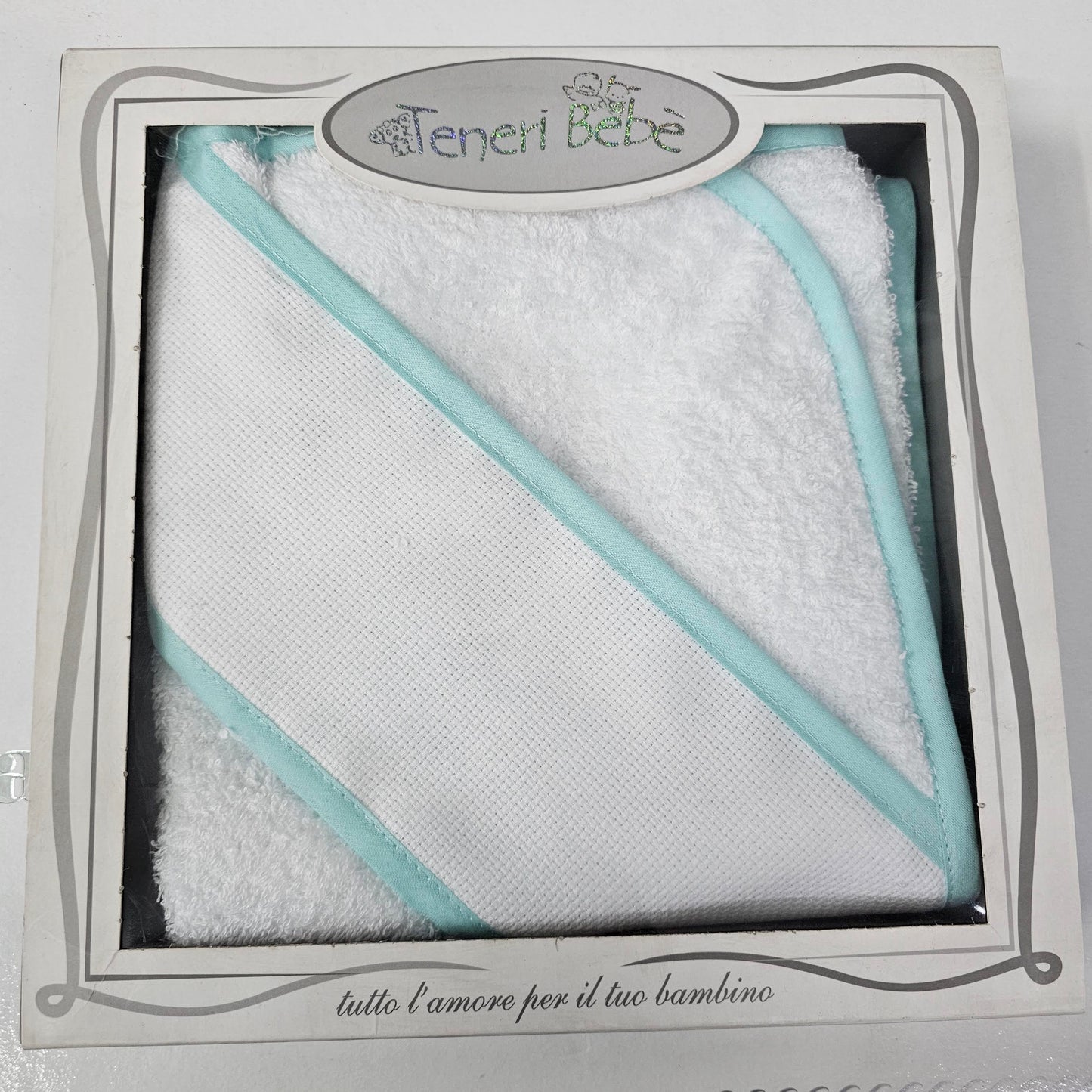 🍼 Accappatoio triangolo neonato TENERI BEBÈ 🧸 456