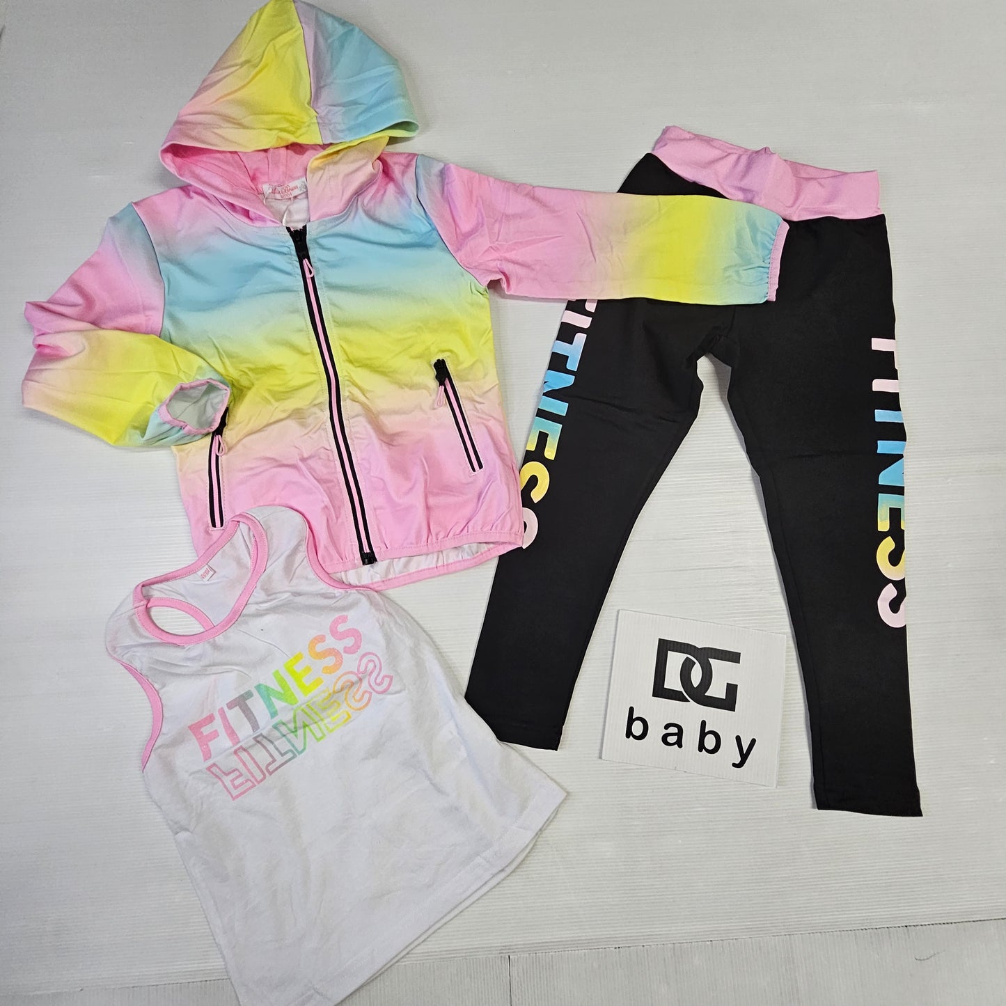 completo tuta FITNESS TRE PEZZI