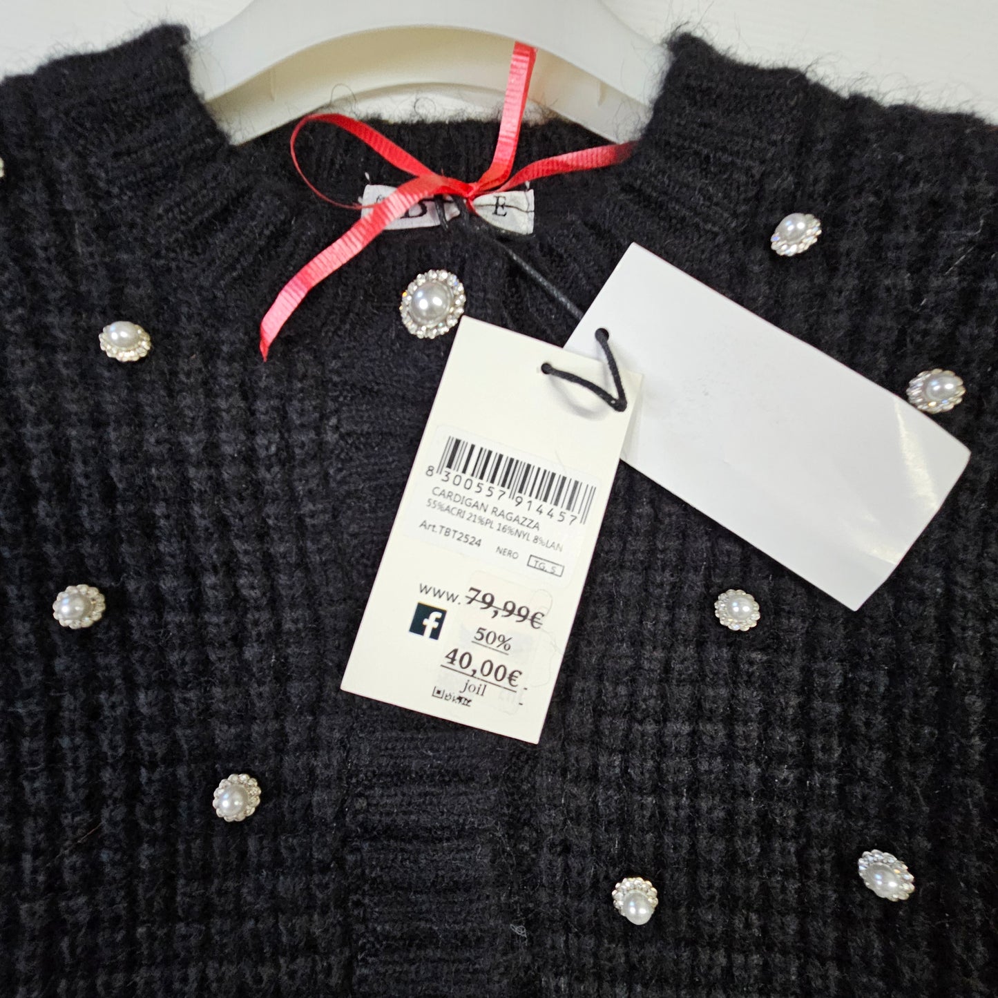 ✨ Cardigan perle TOBETOO 🤍🖤