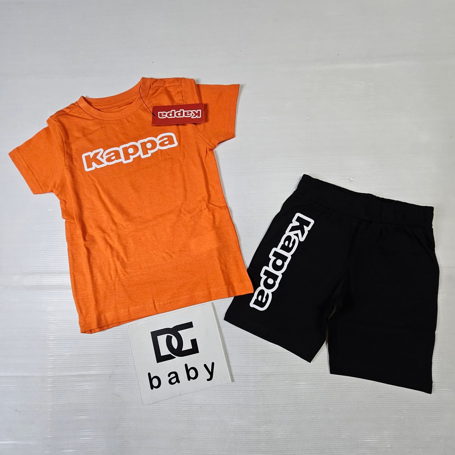 Completo bimbo Kappa 33296TW t-shirt + bermuda logo