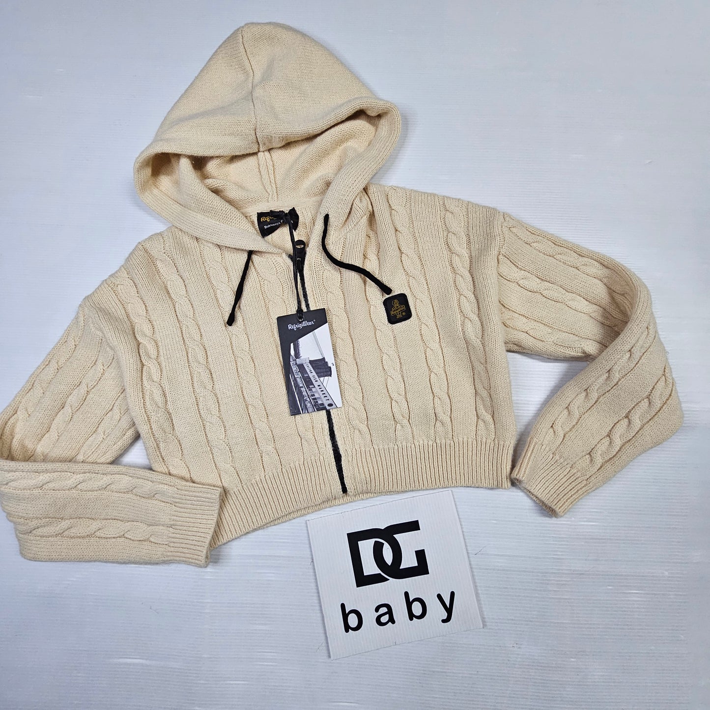 Cardigan Cappuccio Treccia – Refrigiwear RWB658 🤍