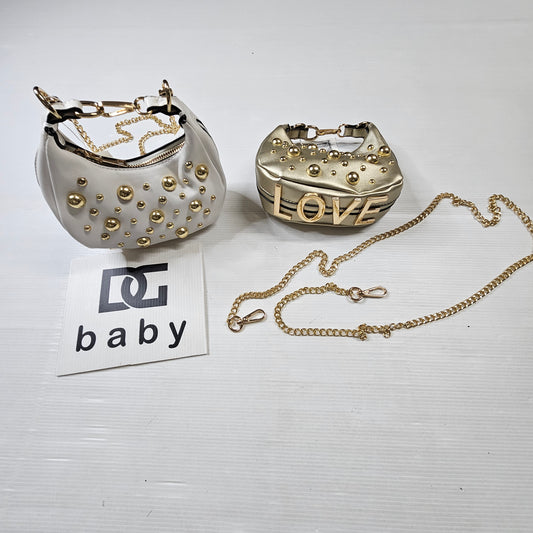 Mini bag glamour con catena per bimba ✨👜