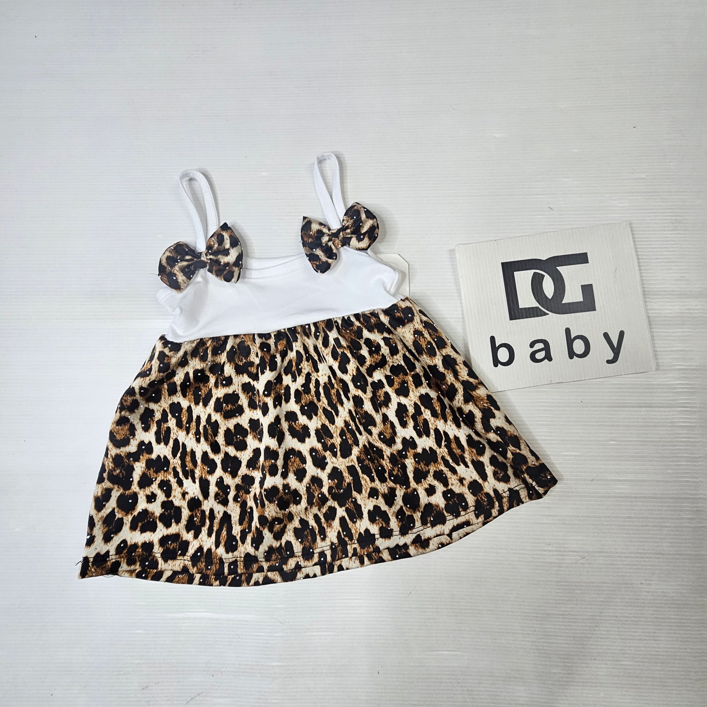 Vestitino Bambina Maculato Fiocco Chic