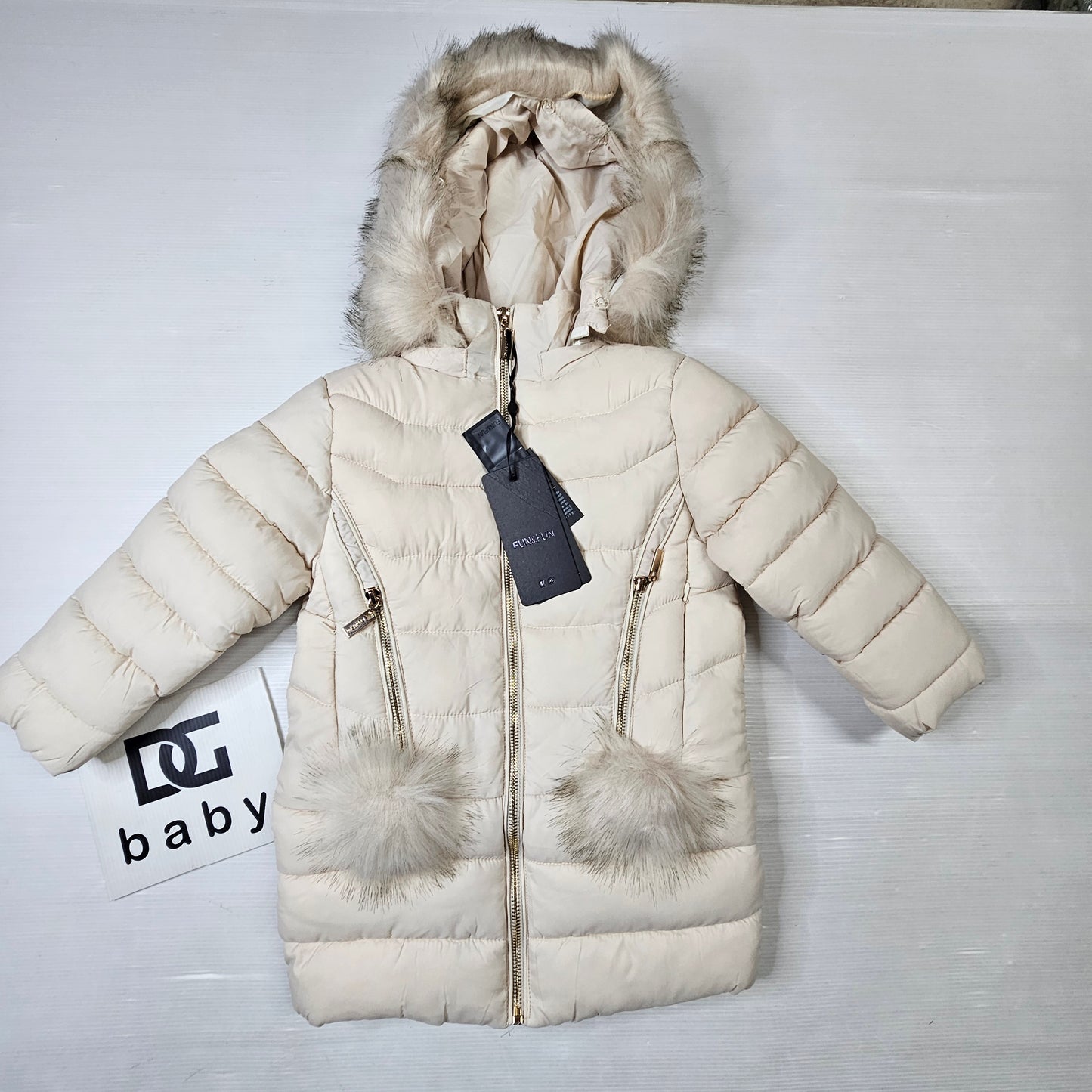 🧥 Giubbotto invernale FUN FUN con ecopelliccia – Art. FNJK8946 ❄️✨