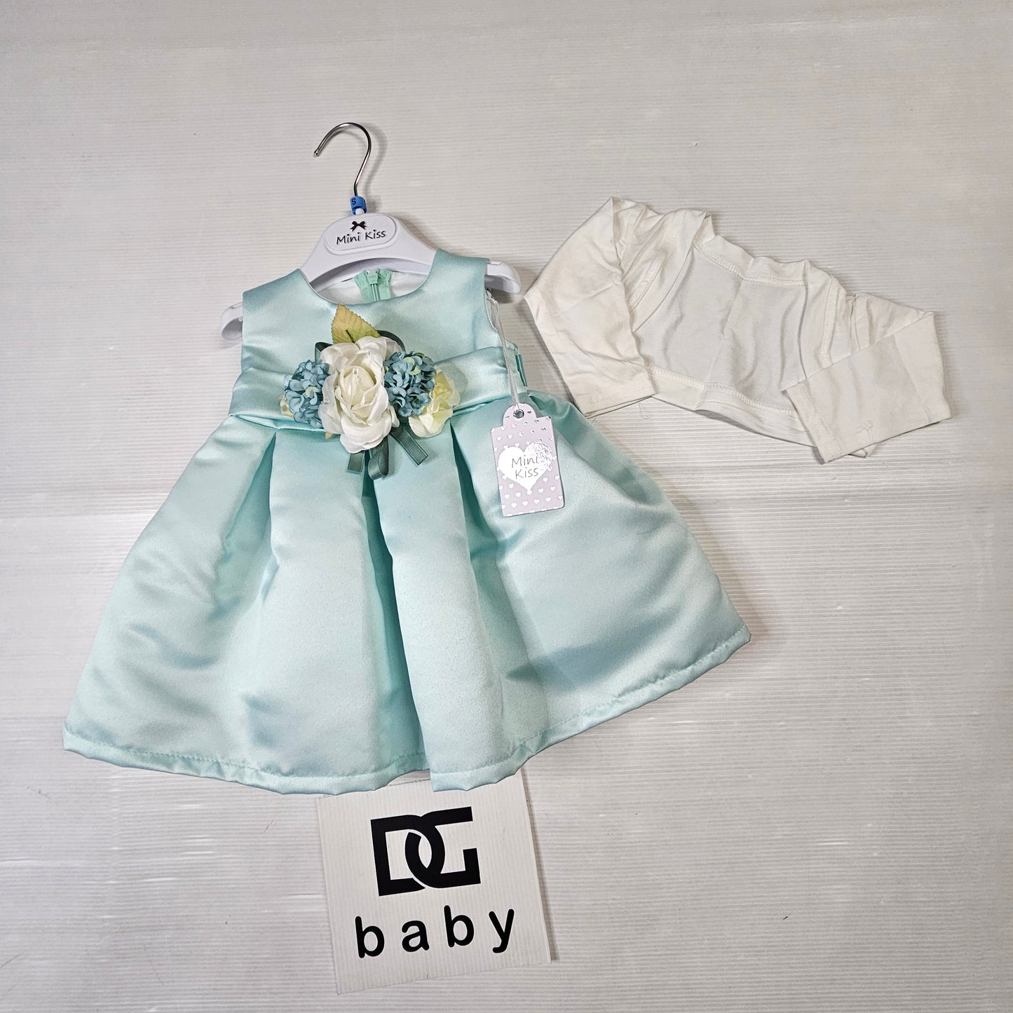 🌸 Abito Cerimonia Bimba T471 con Coprispalle