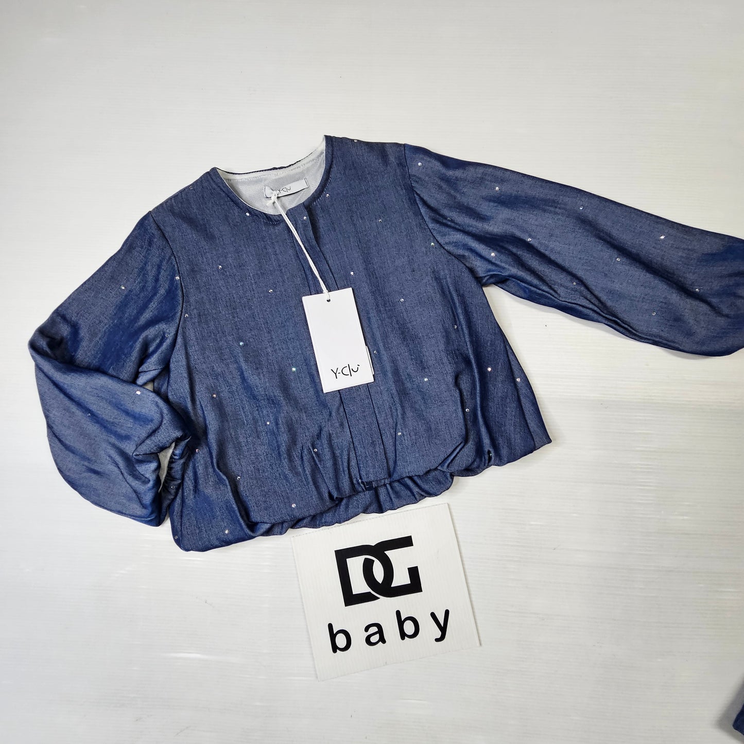 Completo bambina denim con giubbino e shorts – YCLU