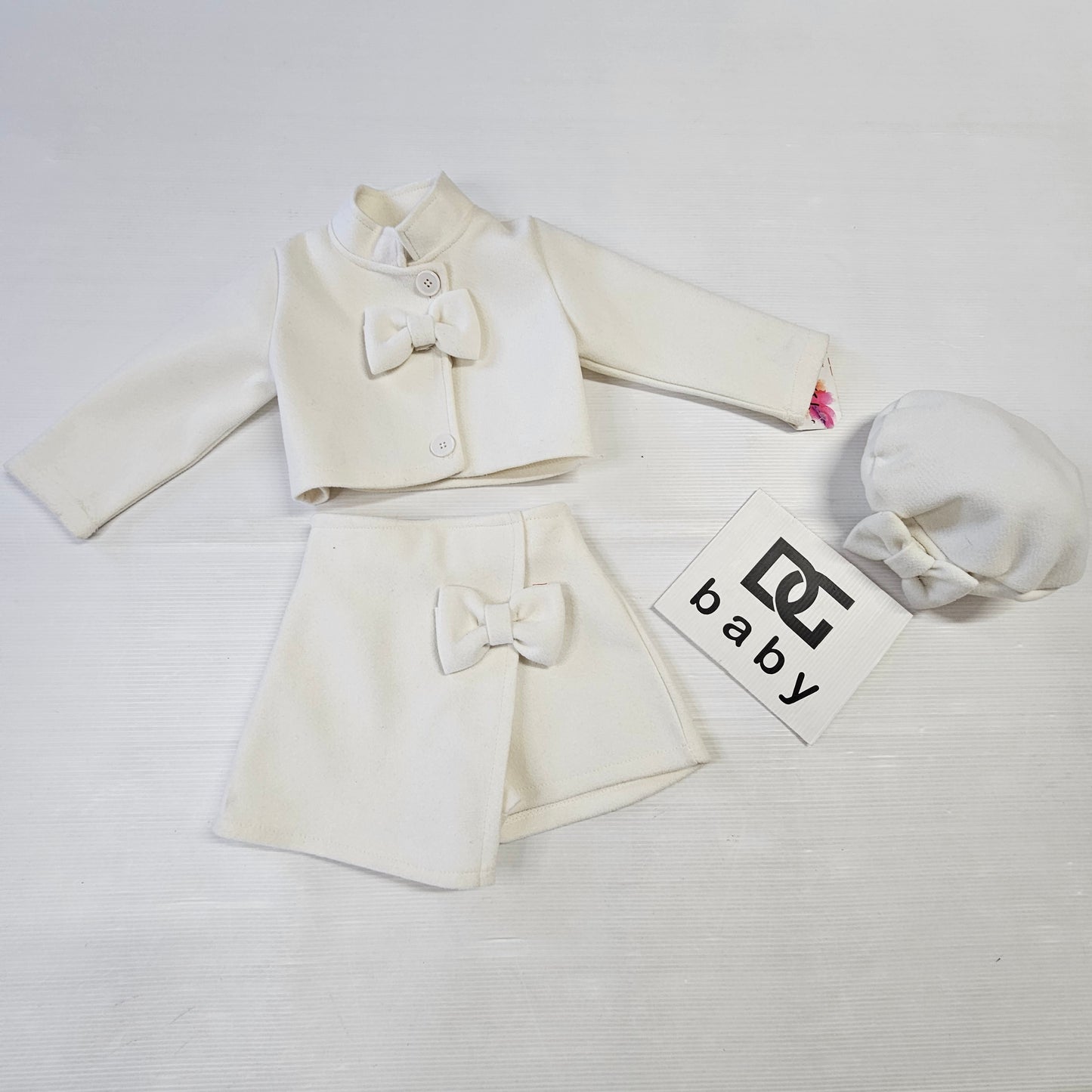 Completo “Dolce Fiocco” giacca + shorts + basco