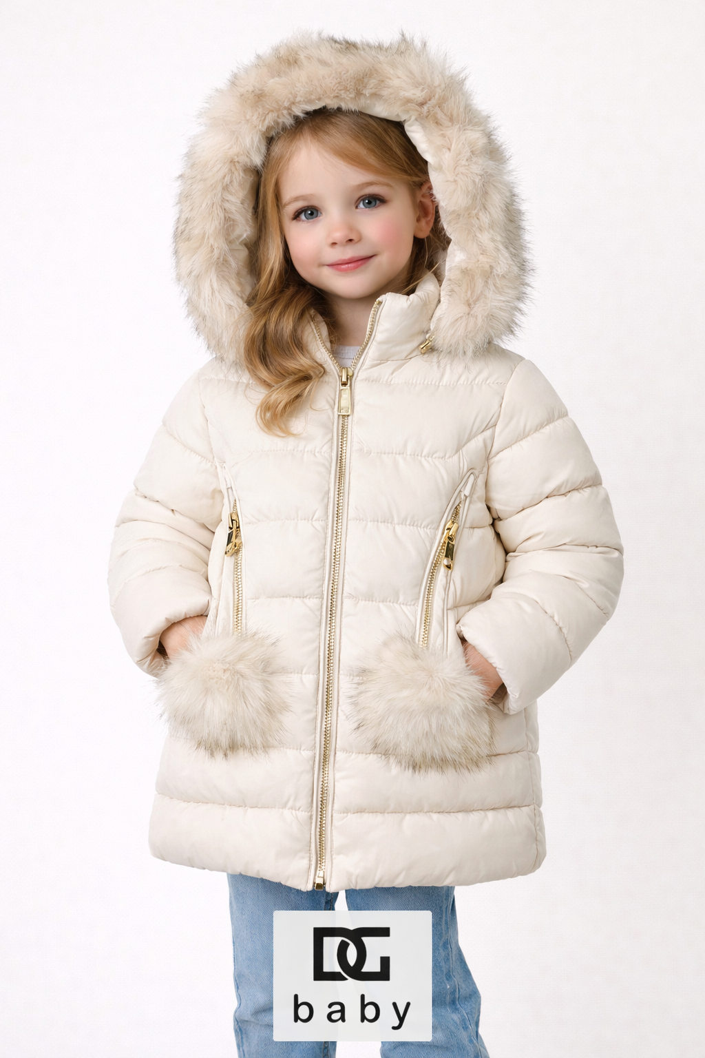 🧥 Giubbotto invernale FUN FUN con ecopelliccia – Art. FNJK8946 ❄️✨