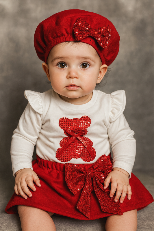 Completo Neonata “Fiocco Orsetto” 🎀🐻