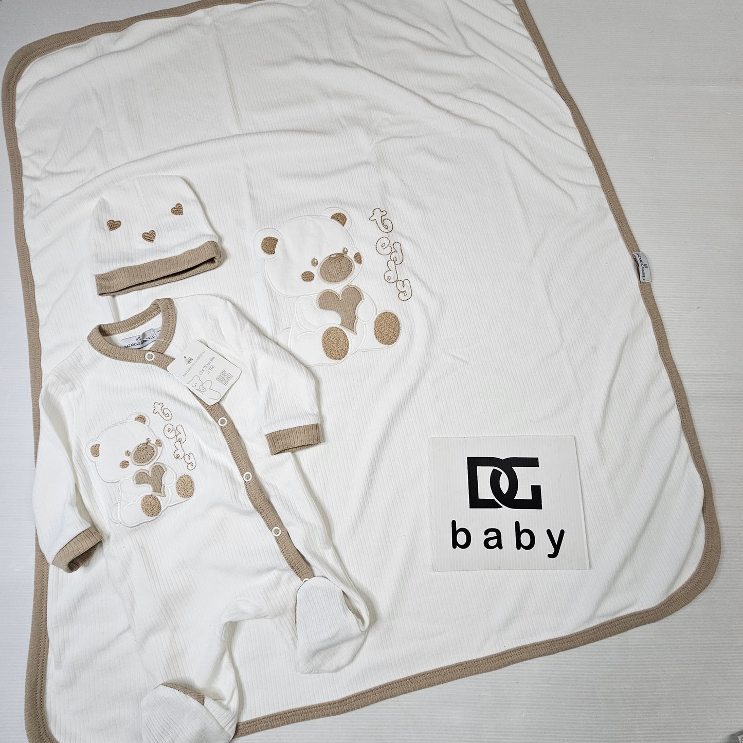 🧸 Set Nascita 3 Pezzi Orsetto NG-3481/2 🧸
