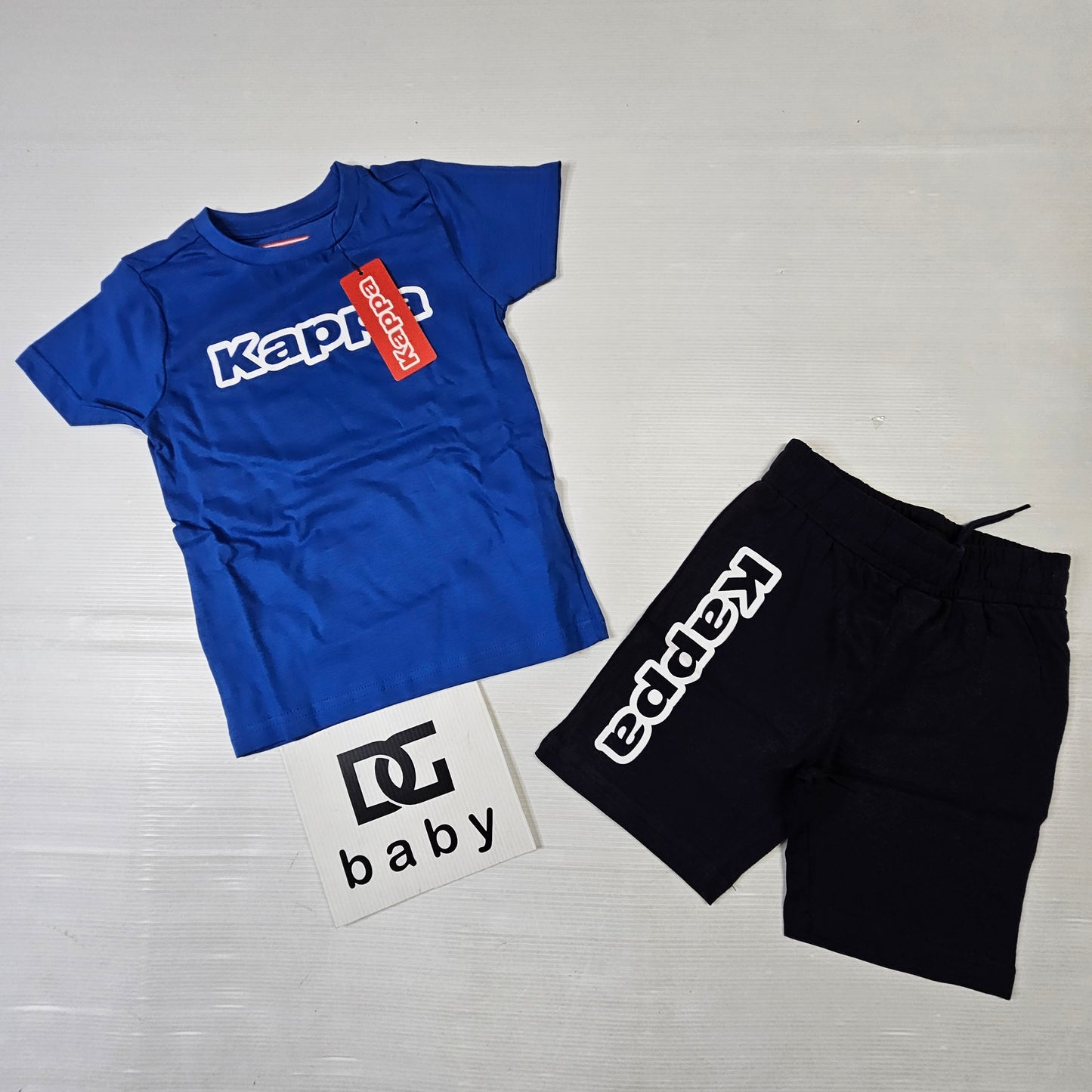 Completo bimbo Kappa 33296TW t-shirt + bermuda logo