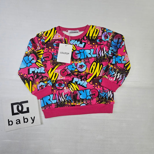 felpa bambina ragazza GIRL POWER