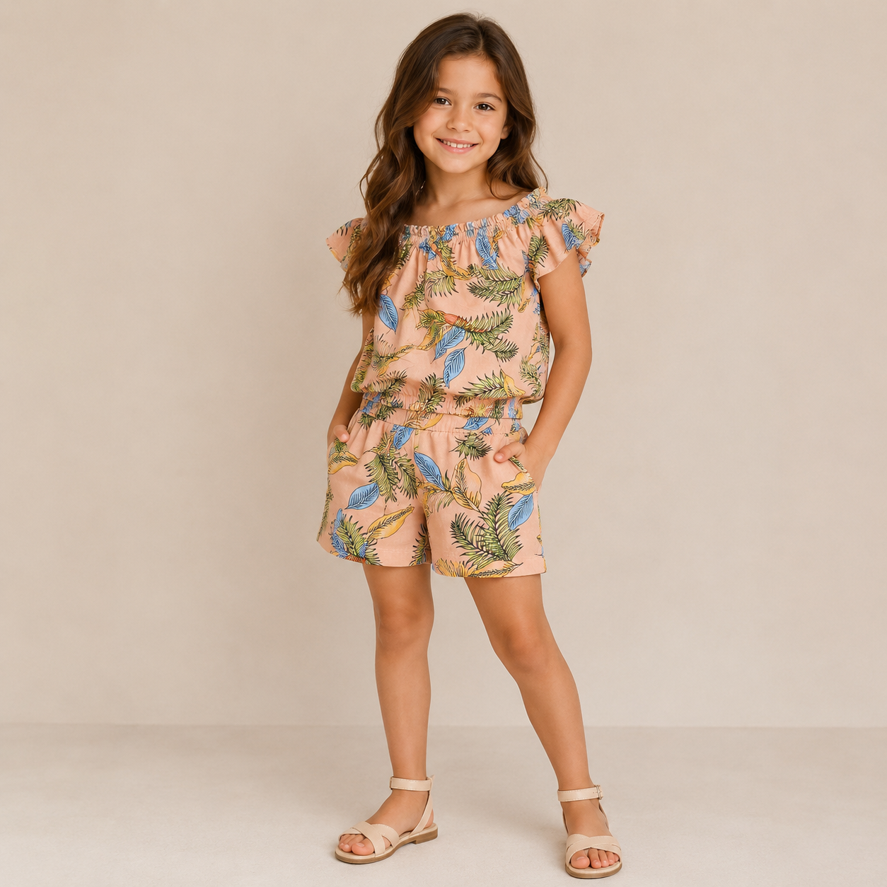 Completo Bambina Tropical Summer