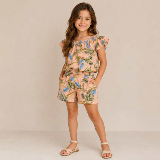Completo Bambina Tropical Summer