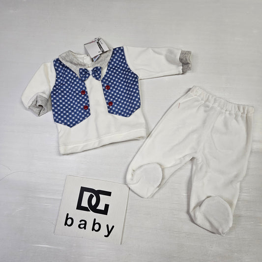 🍼 Completo ciniglia “Gilet Fantasia” – La Margherita – Art. 39075