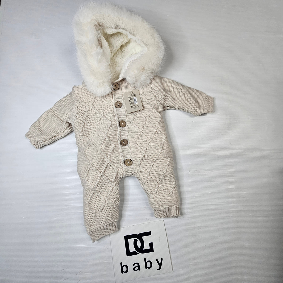 Eskimo Neonato in Lana con Pelliccia Interna NG-2021