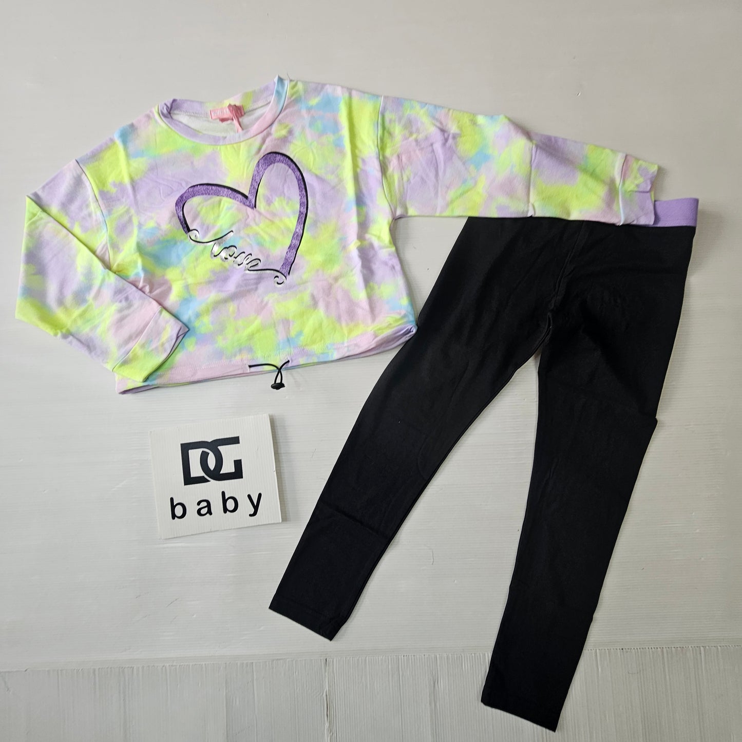 Completo Ragazza Love Heart 2 Pezzi