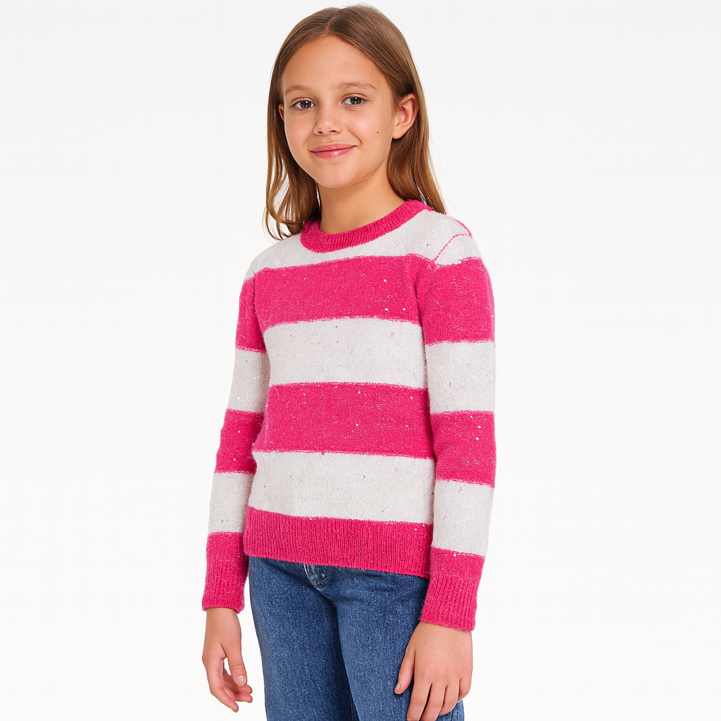 🎀 Maglione “Righe Brillanti”