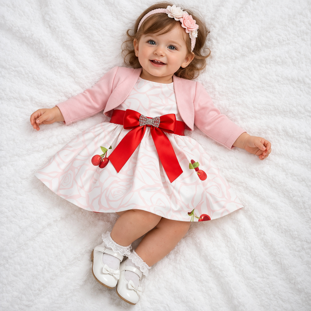 👗 Vestito Bambina Ciliegia Chic – ENJOY (Art. 11141)