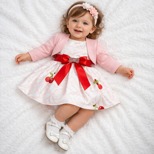 👗 Vestito Bambina Ciliegia Chic – ENJOY (Art. 11141)