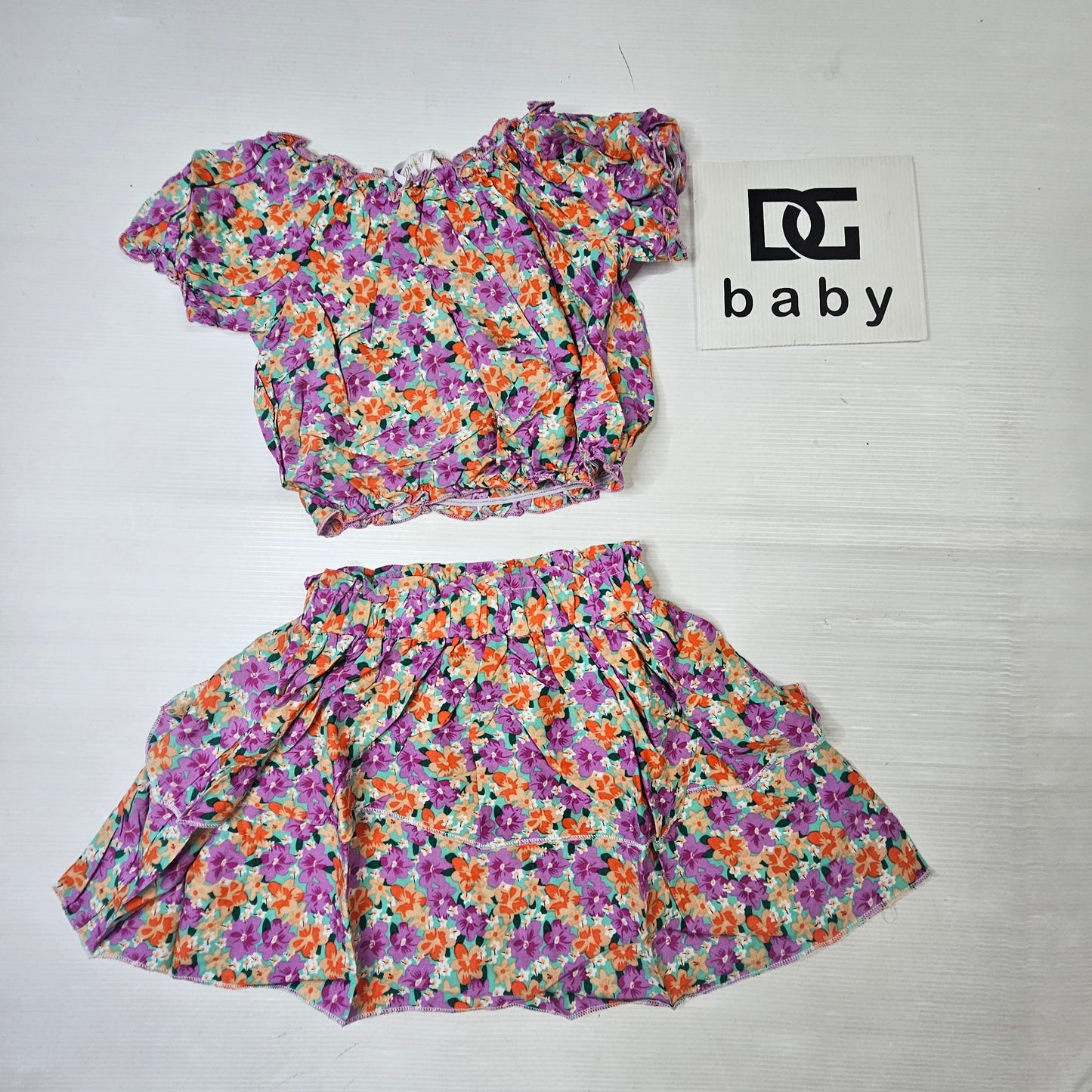 Completo Bambina Garden Chic Floreale