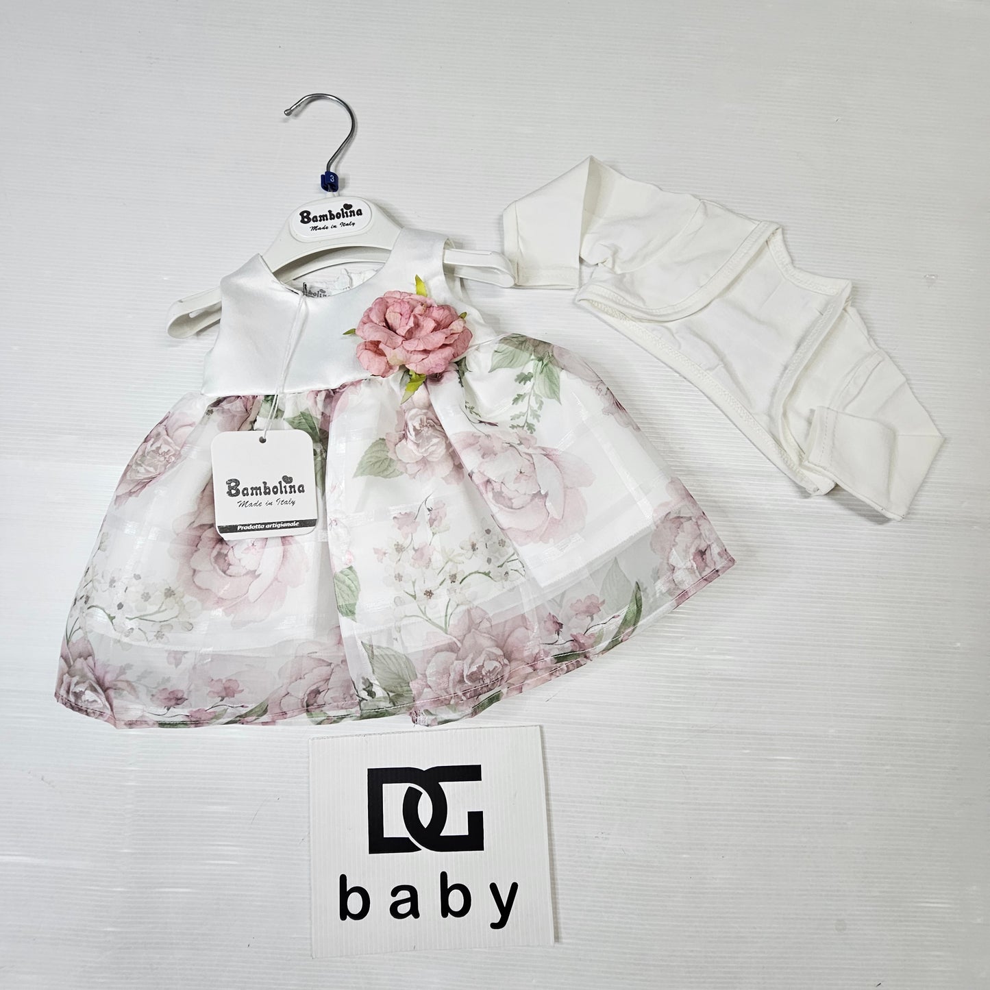 🌸 Abito Cerimonia Bimba 1000 con Coprispalle