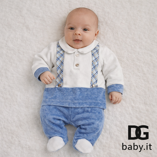 🧸 Completo ciniglia “Jeans Latte” – Art. 37088