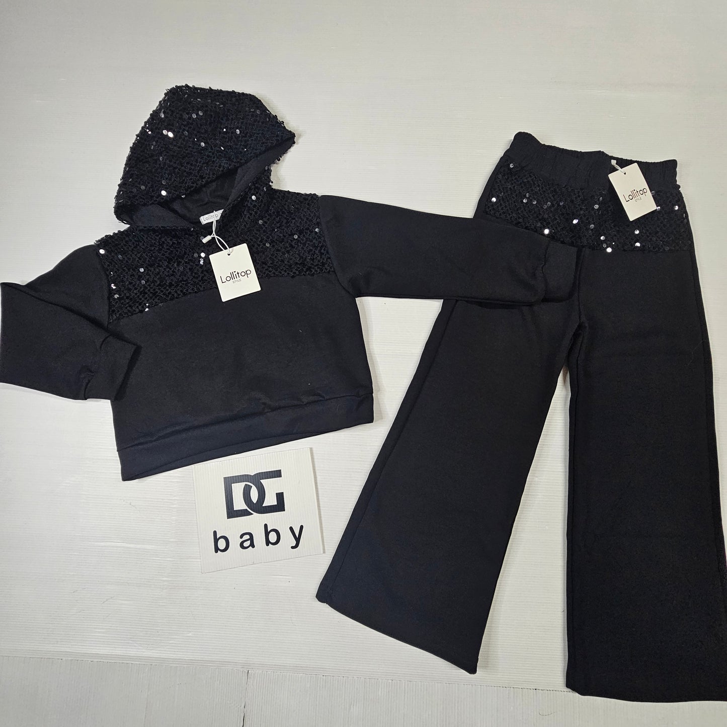 Completo 2 Pezzi Ragazza “Black Shine” ✨🖤