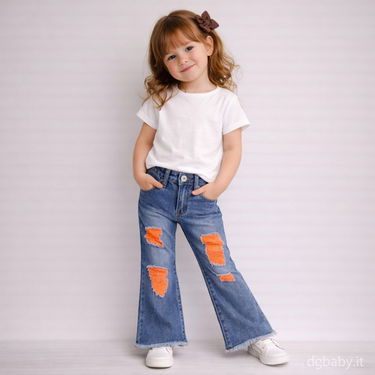 👖🧡 Jeans Bambina Urban Orange