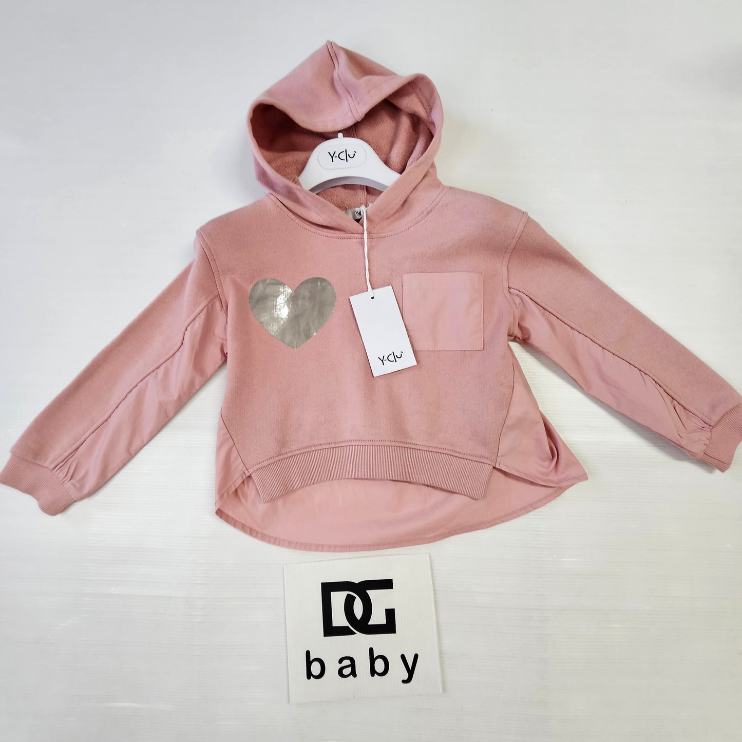 maglia bambina YFB34 cappuccio