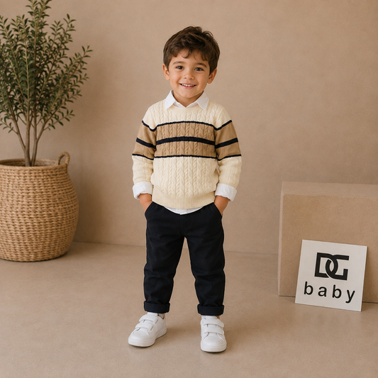 Completo Bambino Classic 3 Pezzi con Maglioncino