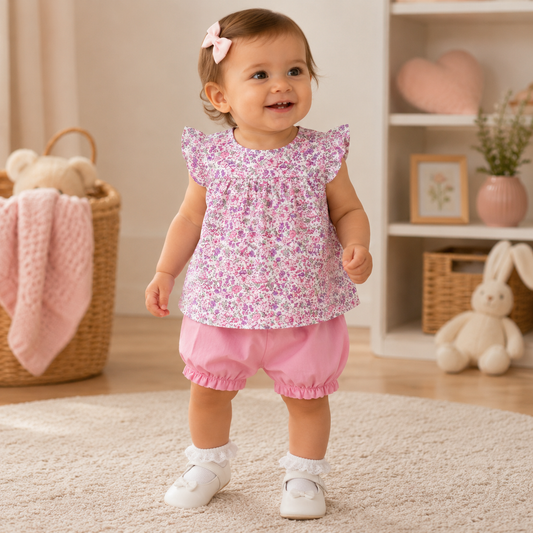 Completo Bloom Baby Rosa