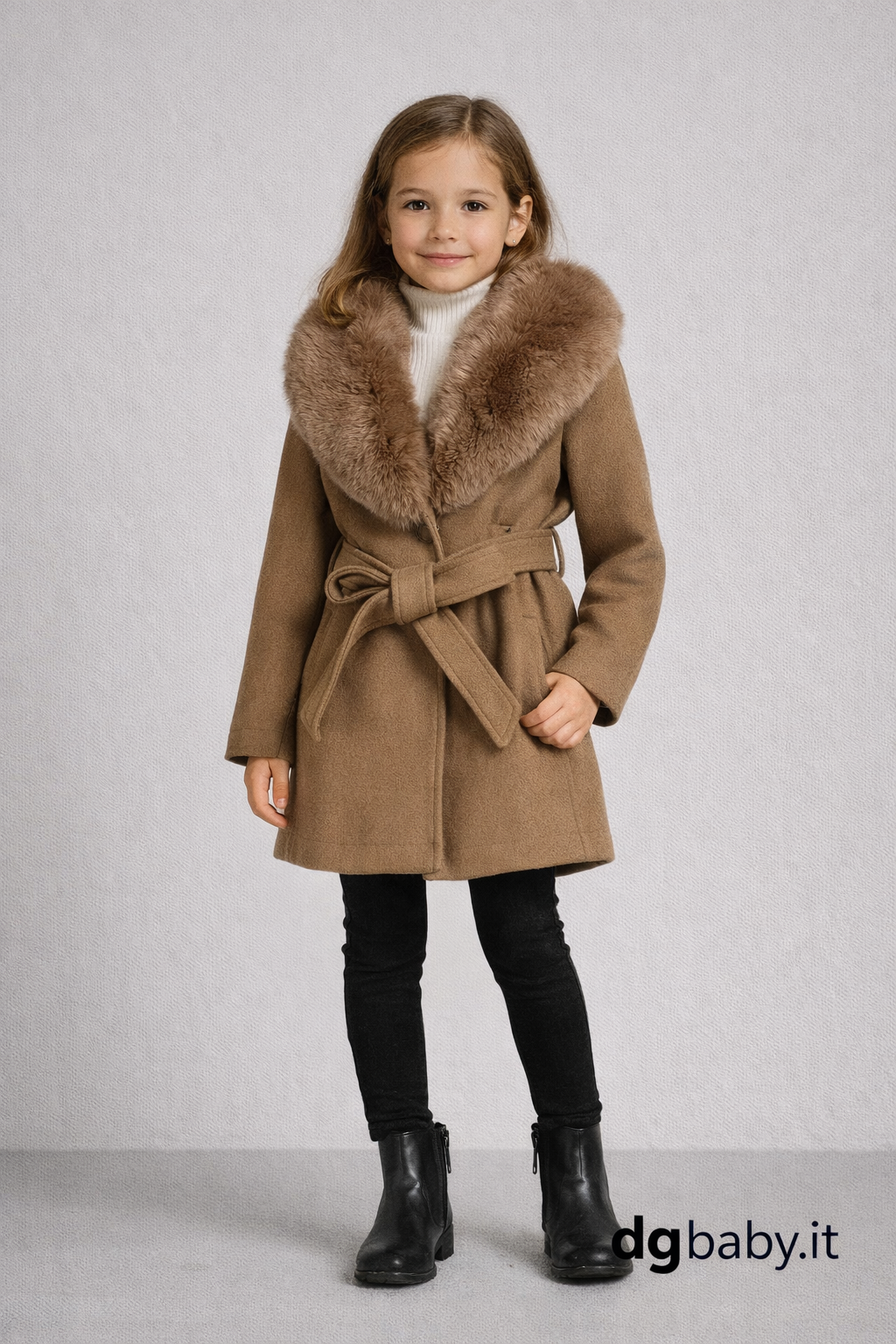 🧸 Cappotto con pelliccia “Camilla”