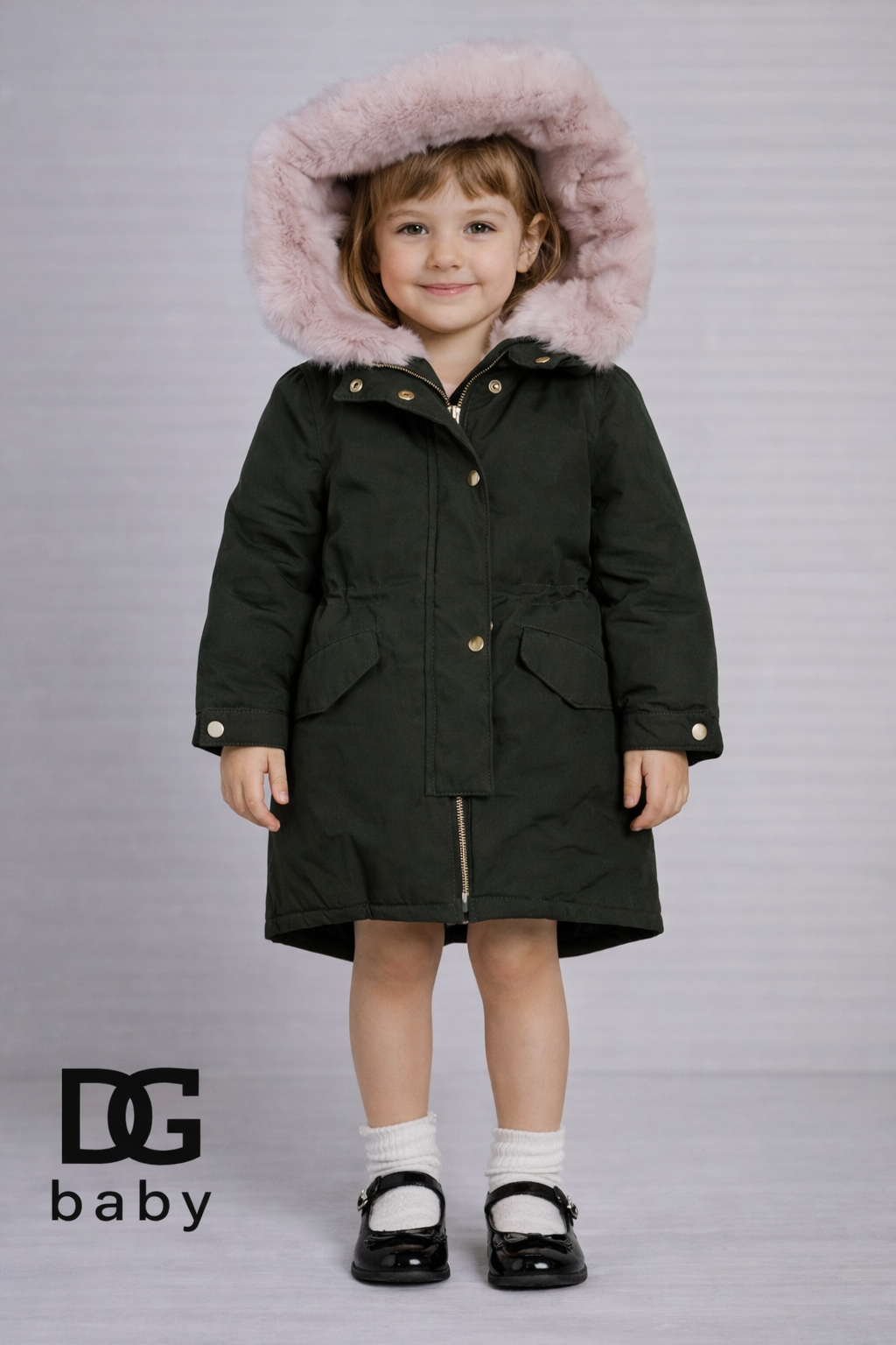 🧥 Parka Invernale Bambina con Cappuccio in Eco-Pelliccia 🧥