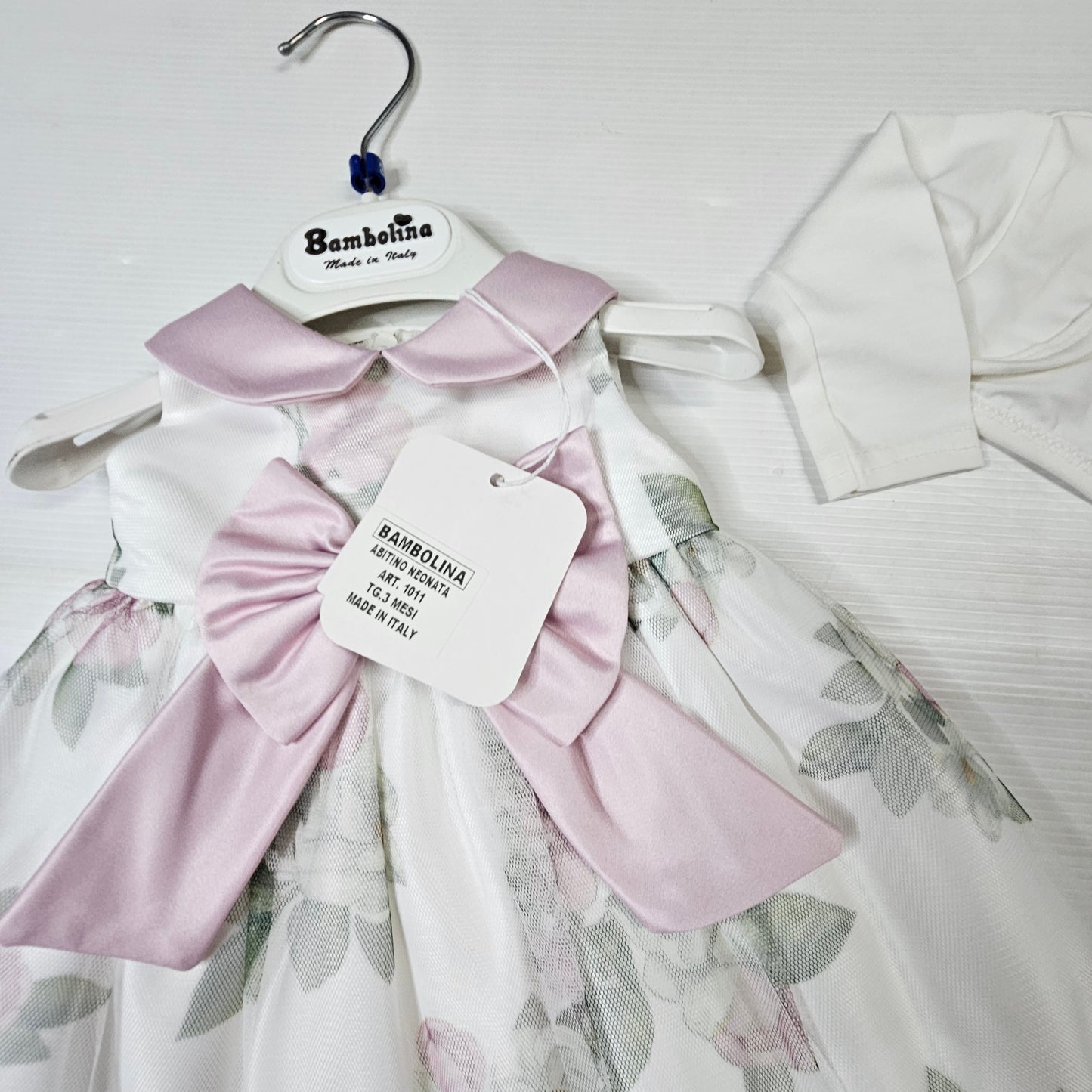 🌸 Abito Cerimonia Bimba 1011 con Coprispalle