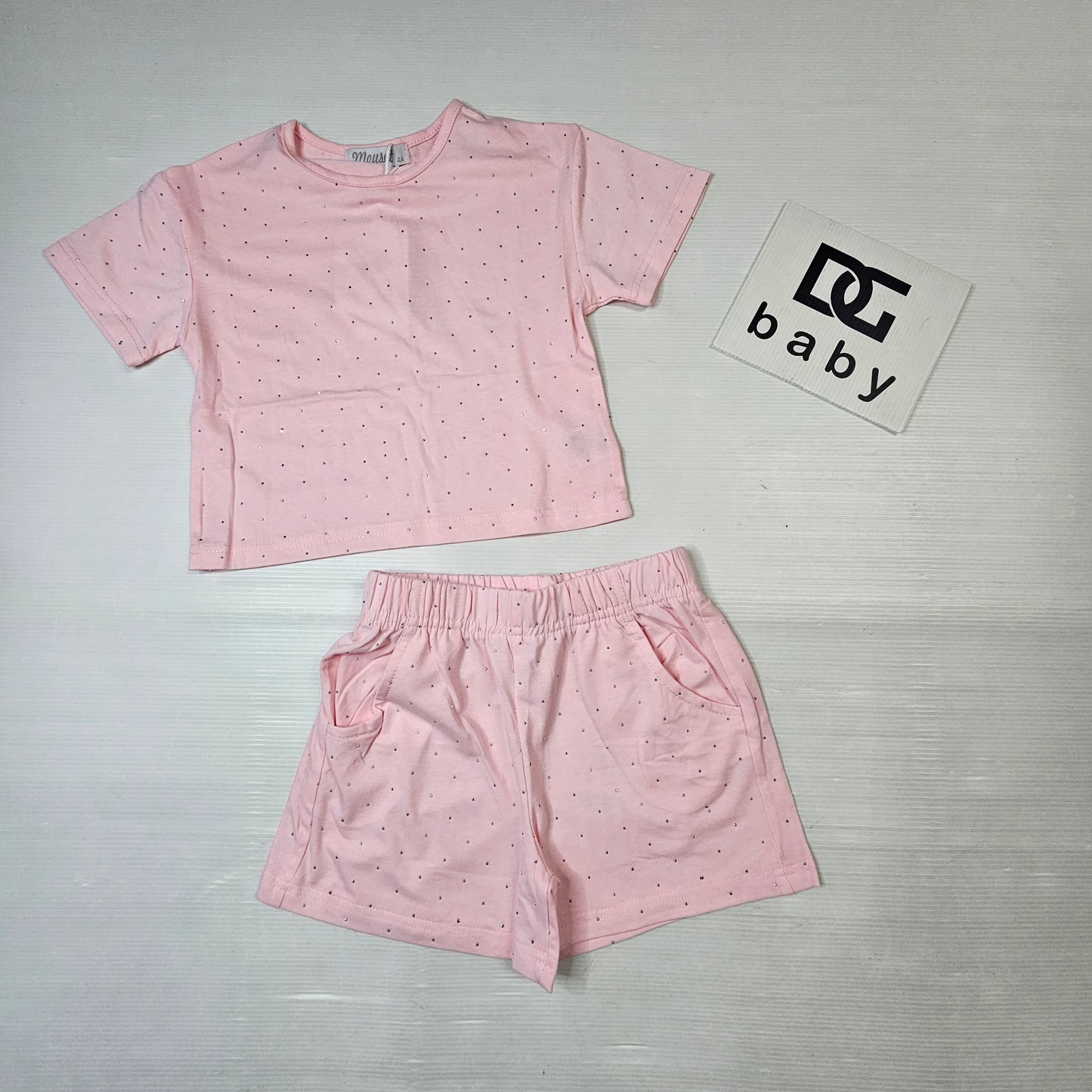 Completo t-shirt crop + shorts Mouet