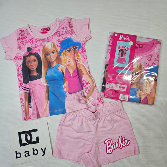 Pigiama corto Barbie con stampa frontale