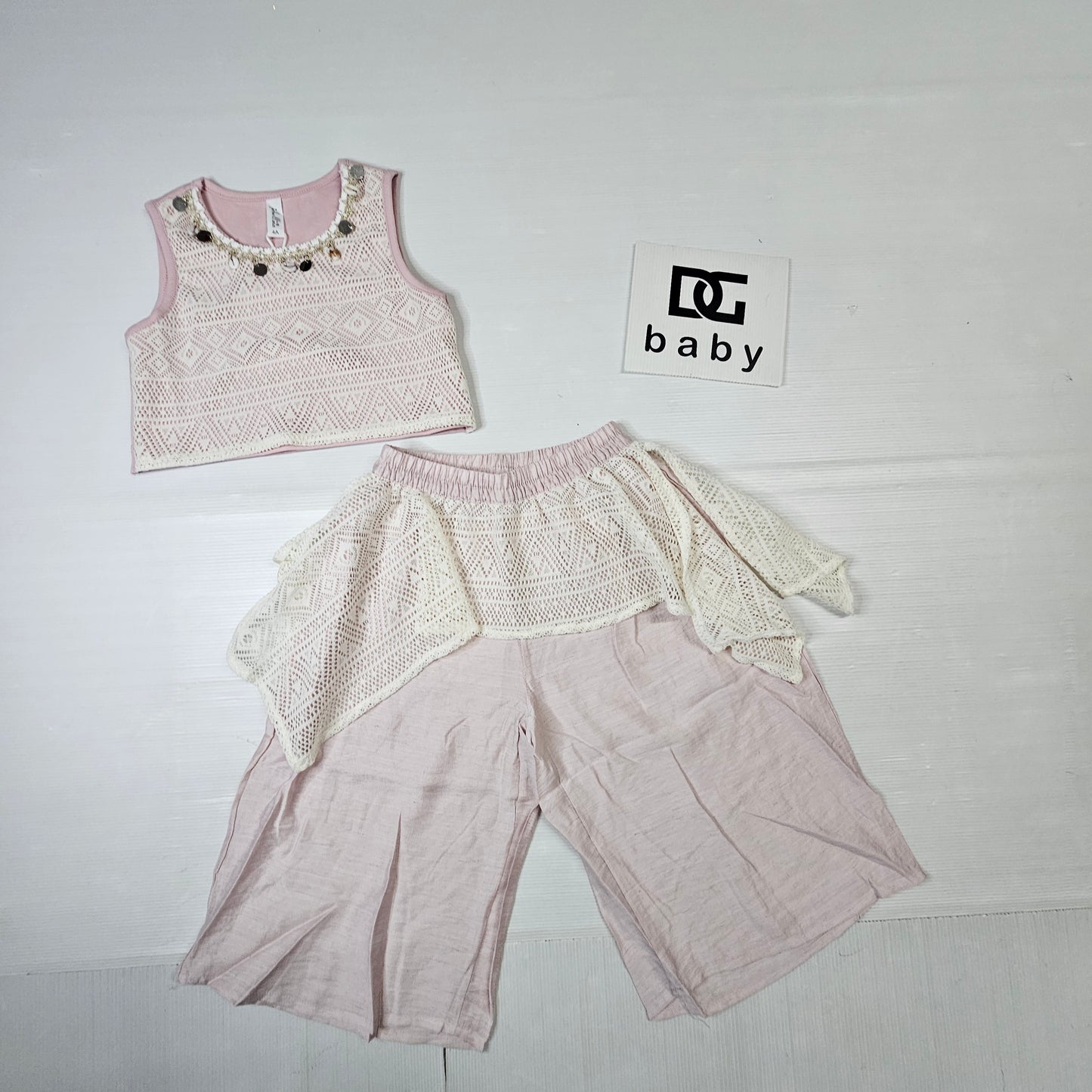 🤍 Completo bimba “Eleganza Crochet”