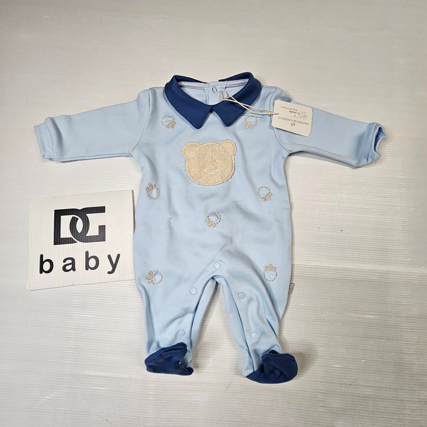🧸 Tutina Neonato Maschietto NG-2112/55 in Caldo Cotone ☁️