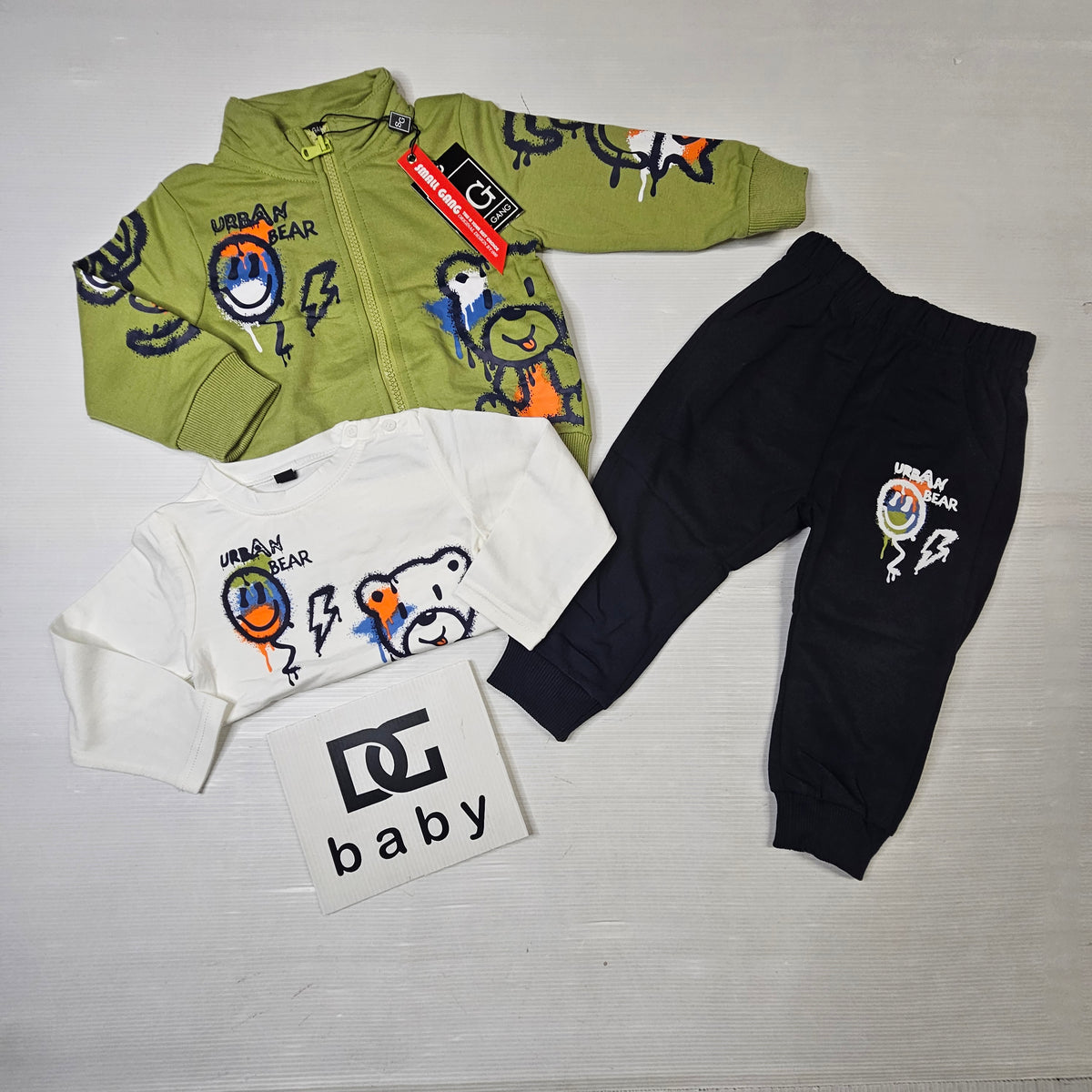 Completo Neonato Urban Bear 3 Pezzi