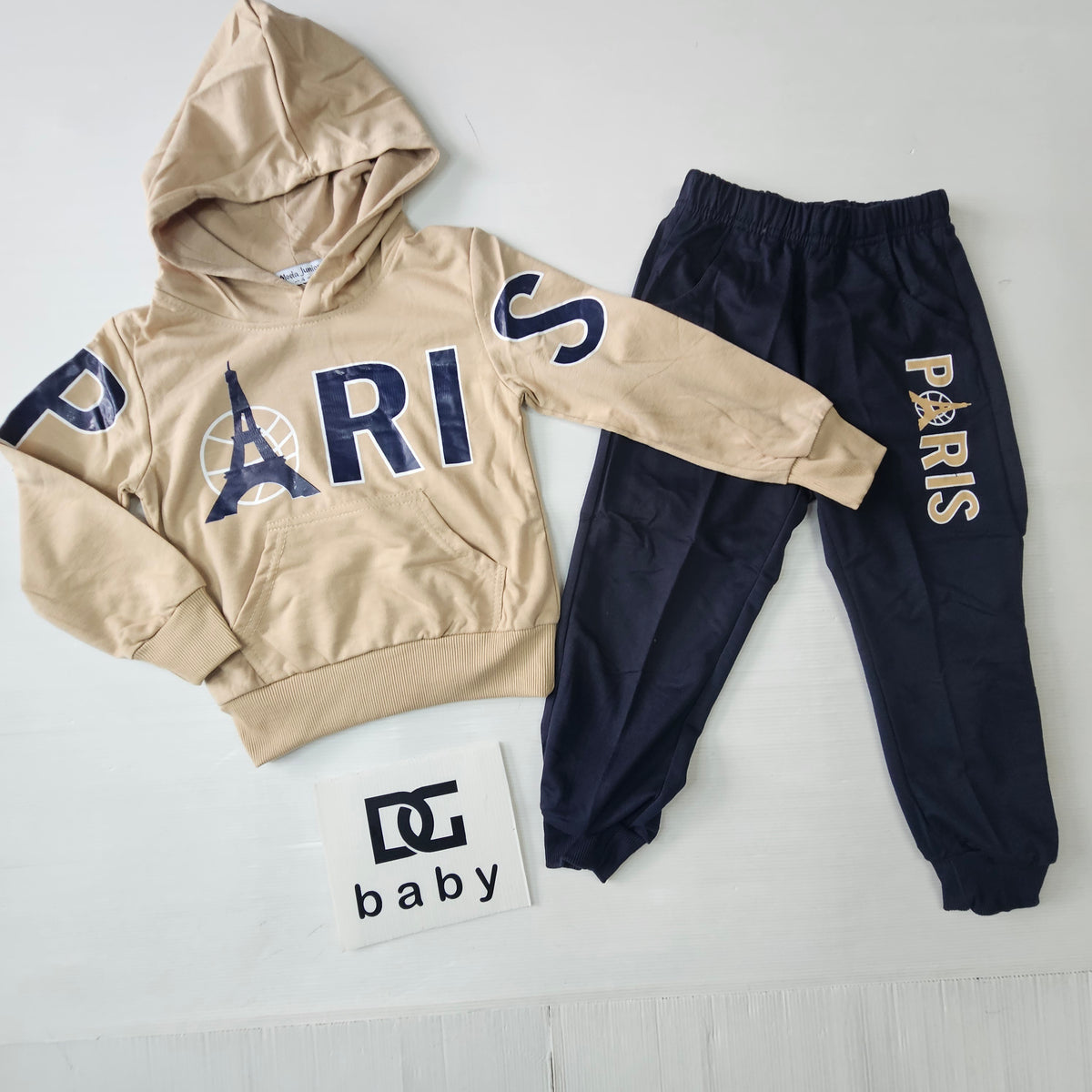 Tuta Bambino Paris 2 Pezzi con Cappuccio