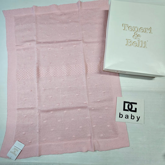 Copertina neonata filo rosa TENERI E BELLI