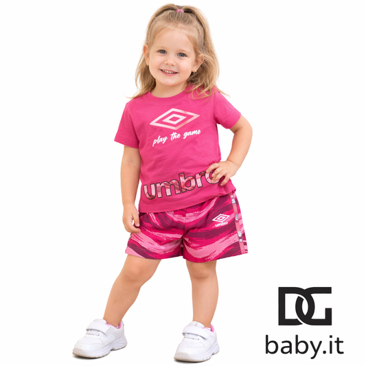 Completo bimba Umbro 8266K00055 03Y42 t-shirt + short